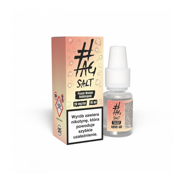 TAG SALT Sour Peach Mango Bubblegum 10ml 20mg
