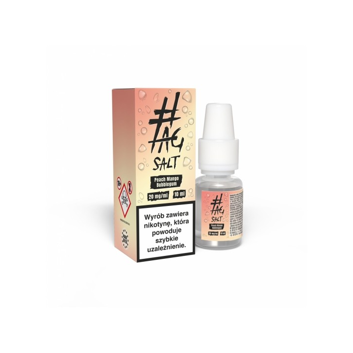 TAG SALT Sour Peach Mango Bubblegum 10ml 20mg